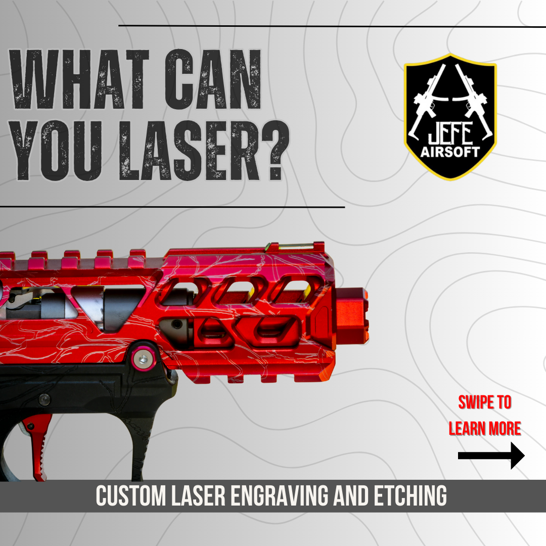 What can you have Custom Laser Work done to?