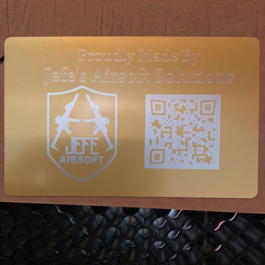 Laser Engraved Metal Card