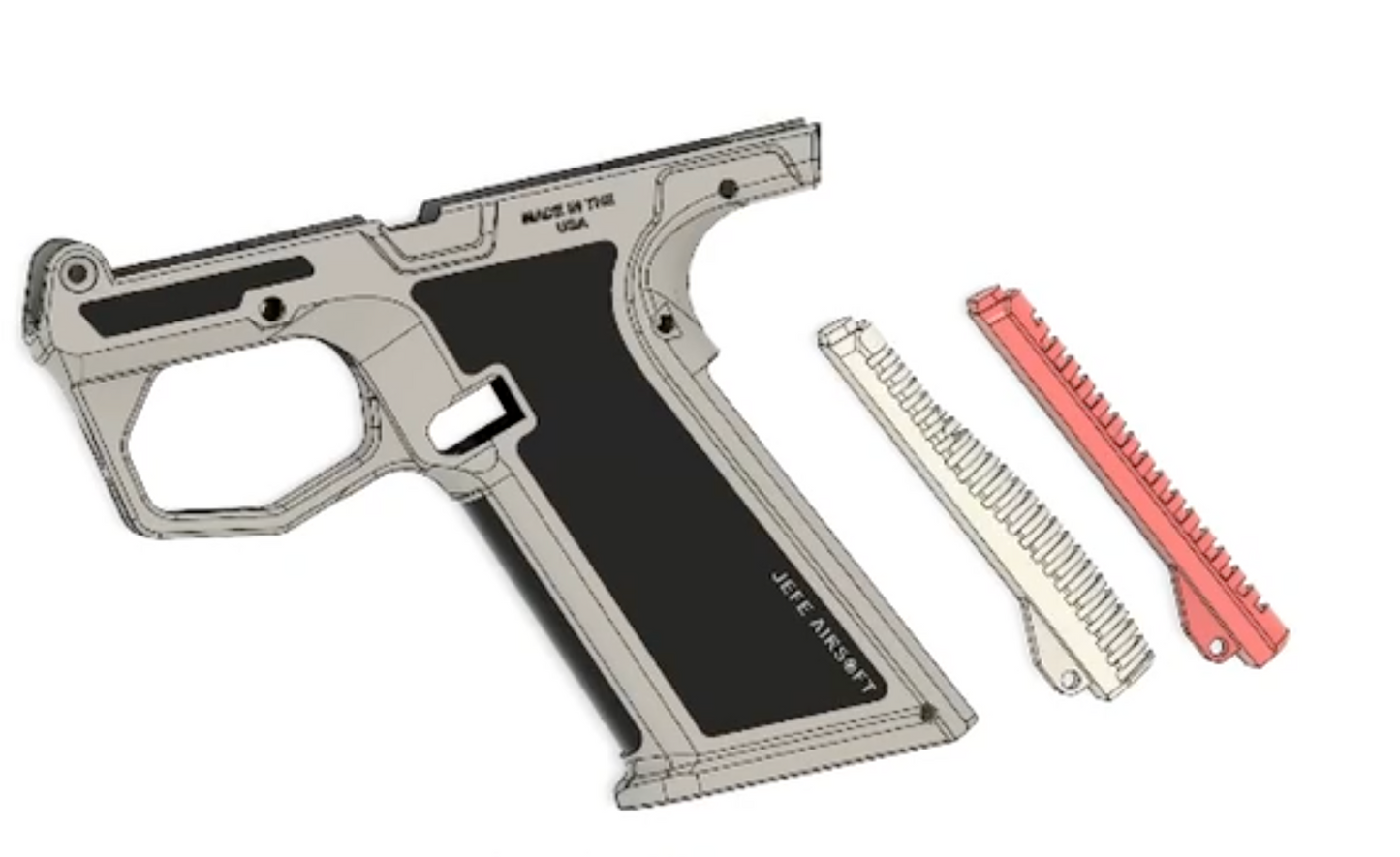Kingslayer Lower Receiver for AAP-01 PROTOTYPE 3D Print