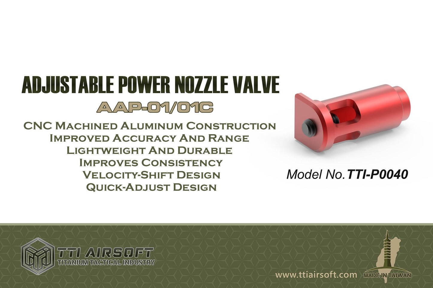 Adjustable AAP-01 Nozzle Valve