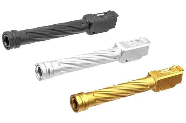 TTI Airsoft Type A Fixed Outer Barrel 14mm CCW For Marui TM G17 / G18 Gen3 Spec & WE G Model Series GBBP