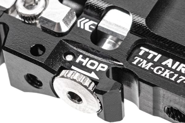 TTI AIRSOFT Infinity One Piece Full CNC TDC Hop Up Chamber-Black for Tokyo Marui Spec Gen4 G17