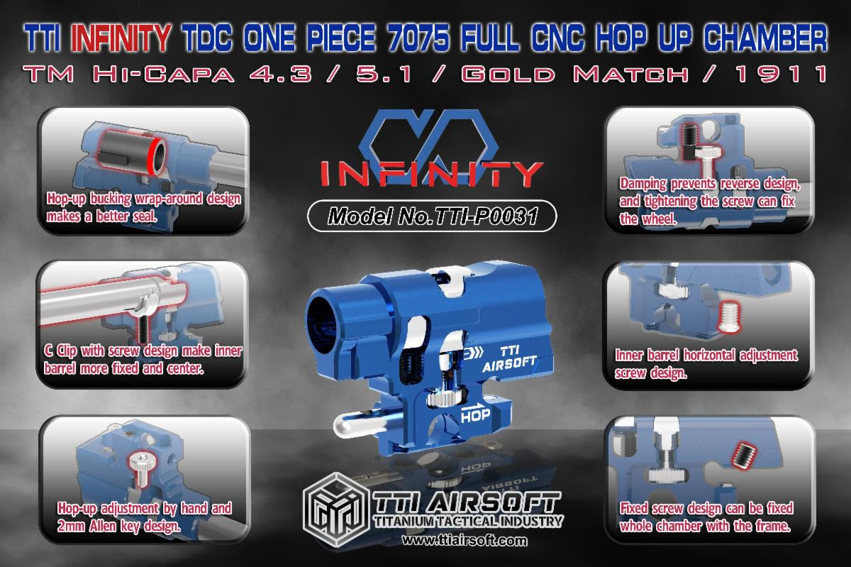 TTI Infinity TDC Hop Up Chamber Multi Colors