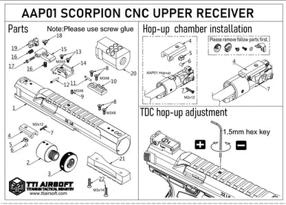Kit receptor superior Scorpion 4.5"