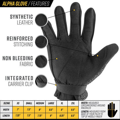 Alpha Full Finger Gloves- Black - Jefe's Airsoft SolutionsgeargloveMAP