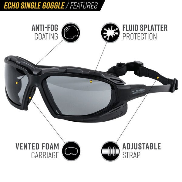 Echo Single Lens Airsoft Goggles - Jefe's Airsoft Solutionsgearheadsethelmet