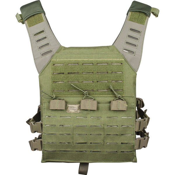 Laser Cut MOLLE Plate Carrier w/ Integrated Mag Pouches - Jefe's Airsoft SolutionsgeargreenMAP